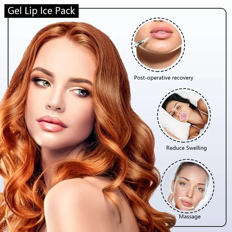 custom small cool lips gel pad cold compress for lip surgery swelling lip coolers ice gel pack