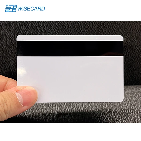 Wisecard CIU9872B HiCo 2 Track Business Card 13.56MHz Silver PVC EMV Chip NFC Visa MasterCard Application Magstripe Blank Cards
