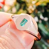 18k rose gold gemstone ring