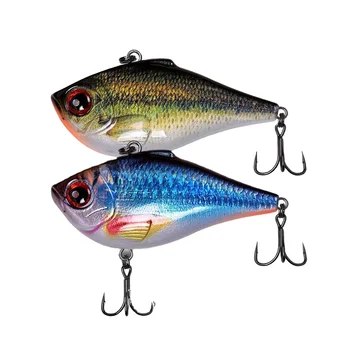 Lure 6cm/7cm Red Fox Freshwater Shaking Hard ABS Full-Column Search Bottom VIB Bass Five-Striped Black Fish – Hard Lure – view 5
