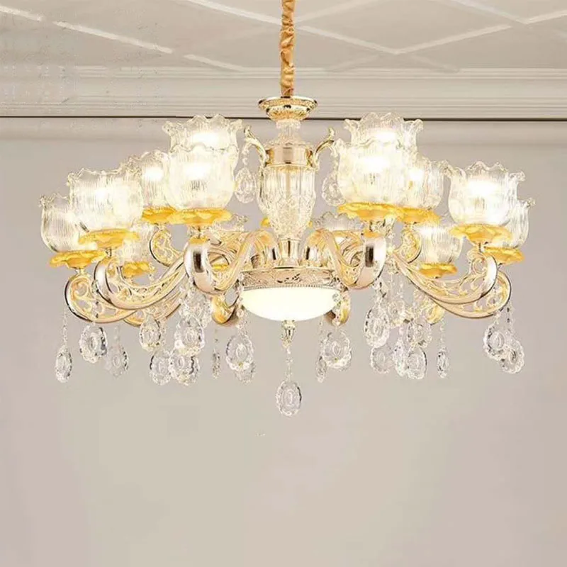 Hot selling crystal luxury led chandelier  antique pendant lamp ceiling light  crystal chandelier lighting