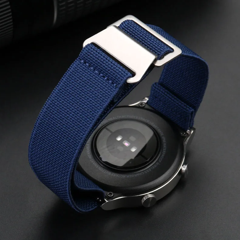 High Quality Marine French Force DNC Strap Watch Band 20mm 22mm Stretch  Elastic Parachute Watch Strap