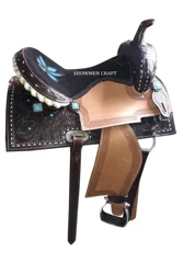Horse Saddle  Show leather horse saddle by Indian 100% Leather Manufacture