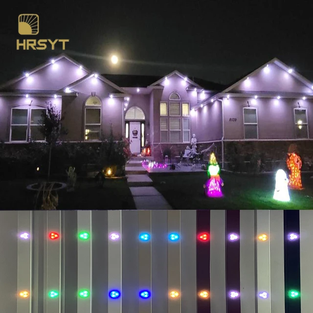 HRSYT LED Point Light Soffit Lights Customized APP Smart Control Residential Commercial Seasonal Stunning Recessed Eaves Lights