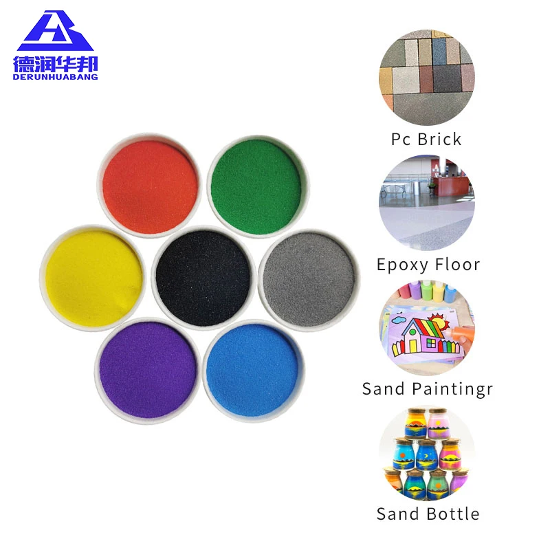 Custom Multi-Color DIY Sand Painting Set Fine Natural Sand for Dyeing Bottle Sand Small bottle custom set