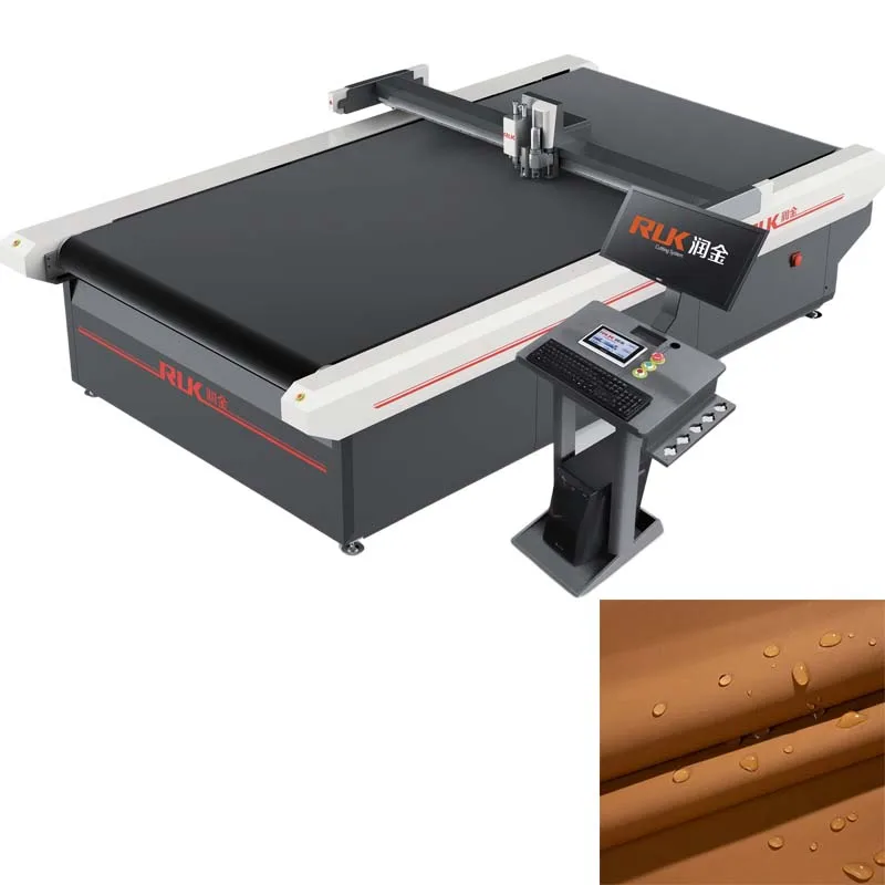 RUK Textile Fabric Cutting Machine Auto Feeding System Fabric Cutting Table for Pvc Cutter