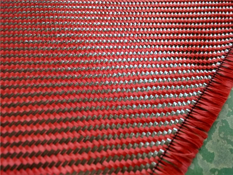 Carbon Blue Kevlar Aramid Hybrid Fabric Cloth-IM-AR-1