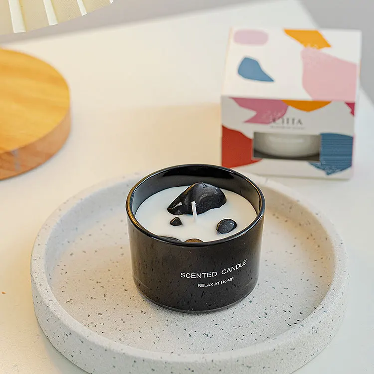 Luxury Home Fragrance Scented Soy Wax Aromatherapy Gemstone Healing ...