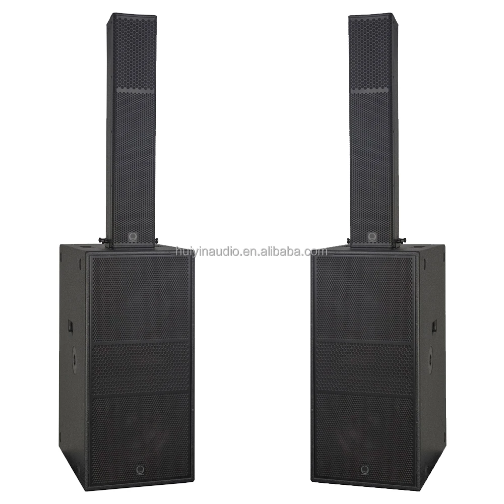 L55+L212BA ลำโพงพกพาแบบแอคทีฟ 4 X 5.5 นิ้ว ลำโพงคอลัมน์ + ซับวูฟเฟอร์คู่ขนาด 12 นิ้ว สำหรับการแสดงขนาดเล็กและประชุม 300