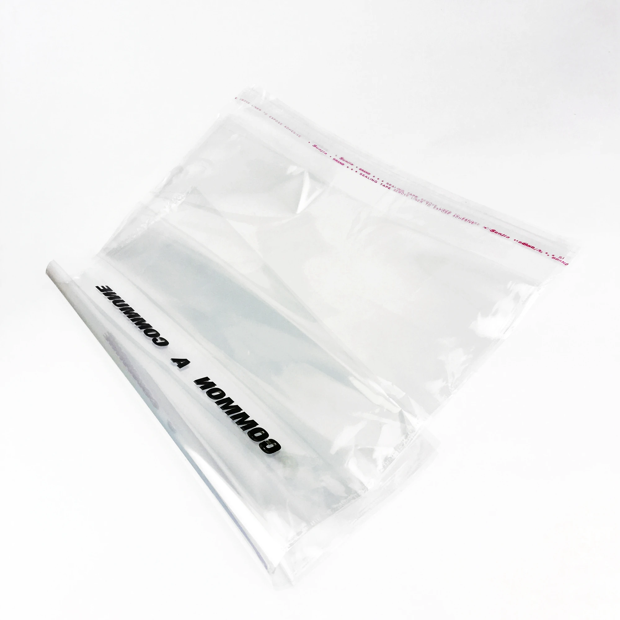 custom opp bag/clear cellophane package with your logo printed