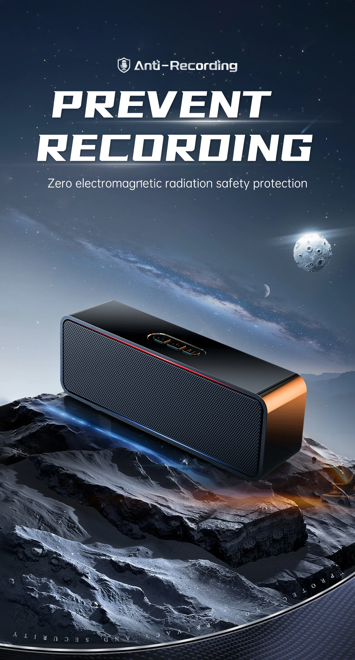 Anti Audio Recording Anti Voice Recorder Device for Phone Sound Voice Recorder Camcorder Secret Meeting