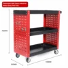 Industrial Heavy Load Tool Cart Fully Perforated Side Panels