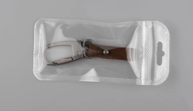 Leather Carabiner Car Keychain Clip 360 Degree Rotatable Men Key