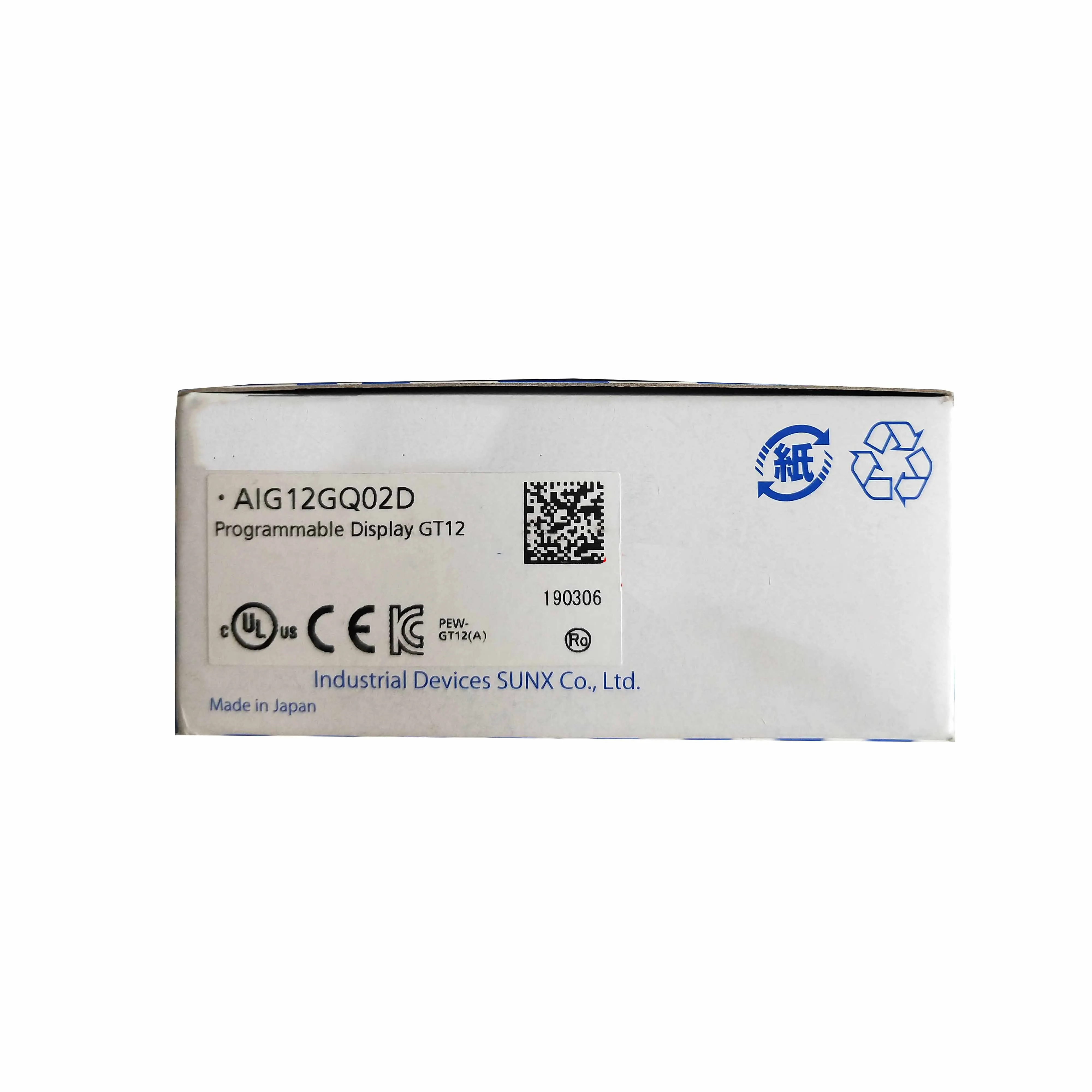 New Original Panasonic AIG12GQ02D HMI Touch Screen, AIG Series. Applied to parameter setting, data monitoring and operation control of industrial PLC and automation equipment. Compact size, clear display, stable communication performance,