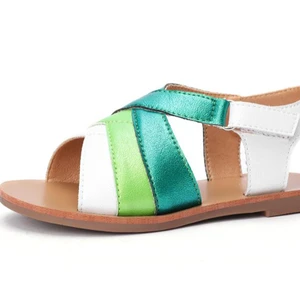 New Fashion Kids Sandal Wrong Color Leather Pulp Bottom Leisure Beach Children's Sandals Baby Girl Sandals