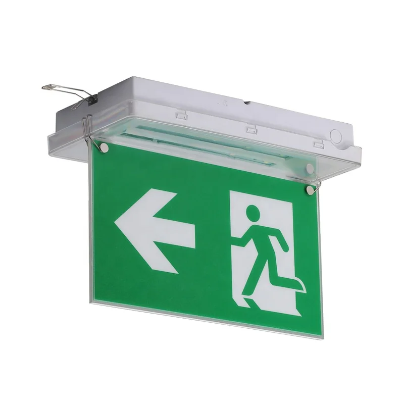 Bulkhead Including PVC Exit Slice  Big Size Factory Direct 5W LED Emergency IP65 Waterproof Ceiling Recessed Emergency LED Light