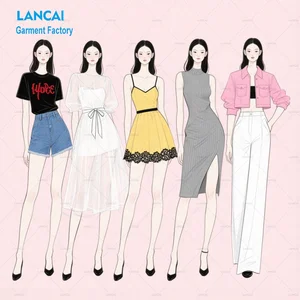 BSCI ISO Verified Chinese Clothing Manufacturers Custom Premium Loose Fit Women's Set Casual Outfits OEM ODM Services