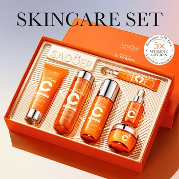 新品未開封　5箱セット　CAROME. Skin Vitamin C Skin Care Set: 6 Pcs Moisturizing Cleanser, Serum
