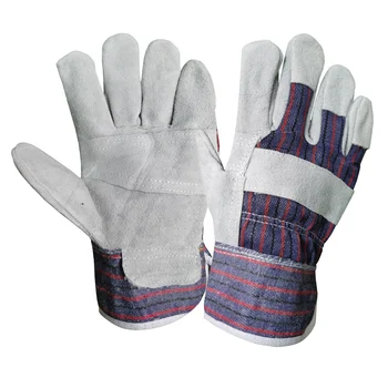 GL1002 Economic XL Size Anti-Slip Work Gloves Buffalo Cow Split Leather With EN388 Certified Free Sample Safety Welding Gloves