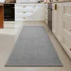 Alfombra de cocina de polipropileno - estampado de piñas gris