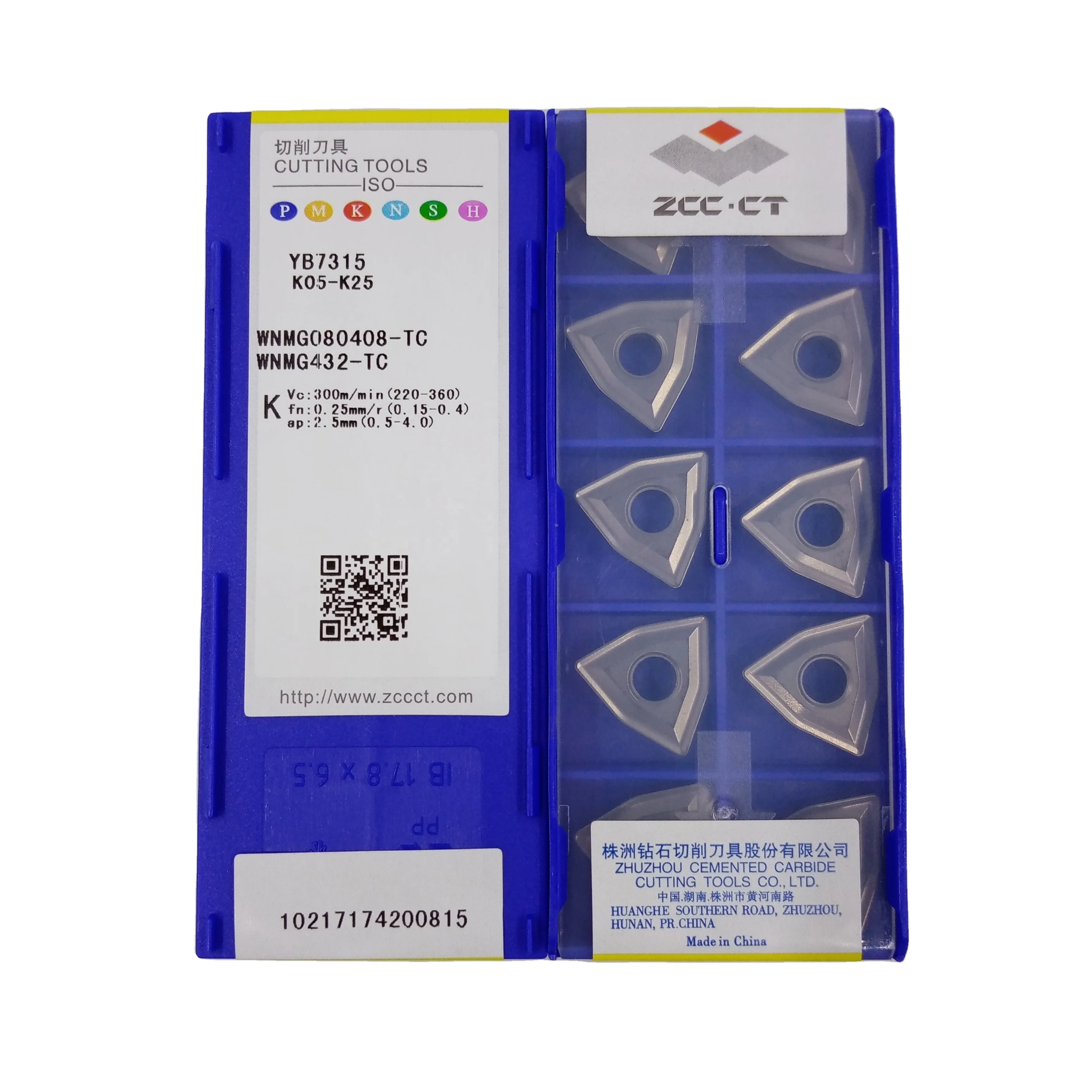 ZCC WNMG080408-TC YBD152C YB7315 External Turning Inserts