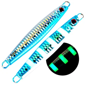 25 40g 60g 80g 100g 120 150g 180g Sinking Luminous Effect Artificial Hard Bait Deep-sea Metal Jigging Jig Fishing Lure for Ocean – Metal Jig – view 3