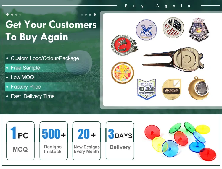 Best Price Various Design Novelty Ball Markers Golf Accesory Custom