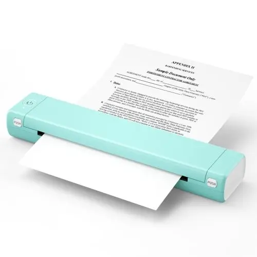 Phomemo M08F Thermal Label Printer Portable Wireless Wifi  A4 Thermal Printer Absorbent Paper for Office Clothes Tag