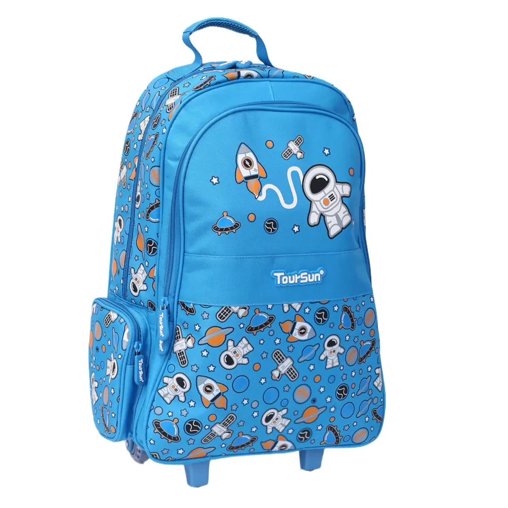 Trolley School Bags New Fashion Space Cartoon Kids Backpack with