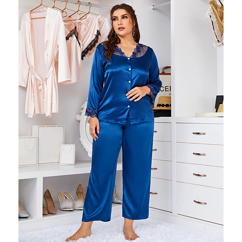 Algodón Pijamas De Mujer De Verano Tallas Grandes Pijamas De Talla