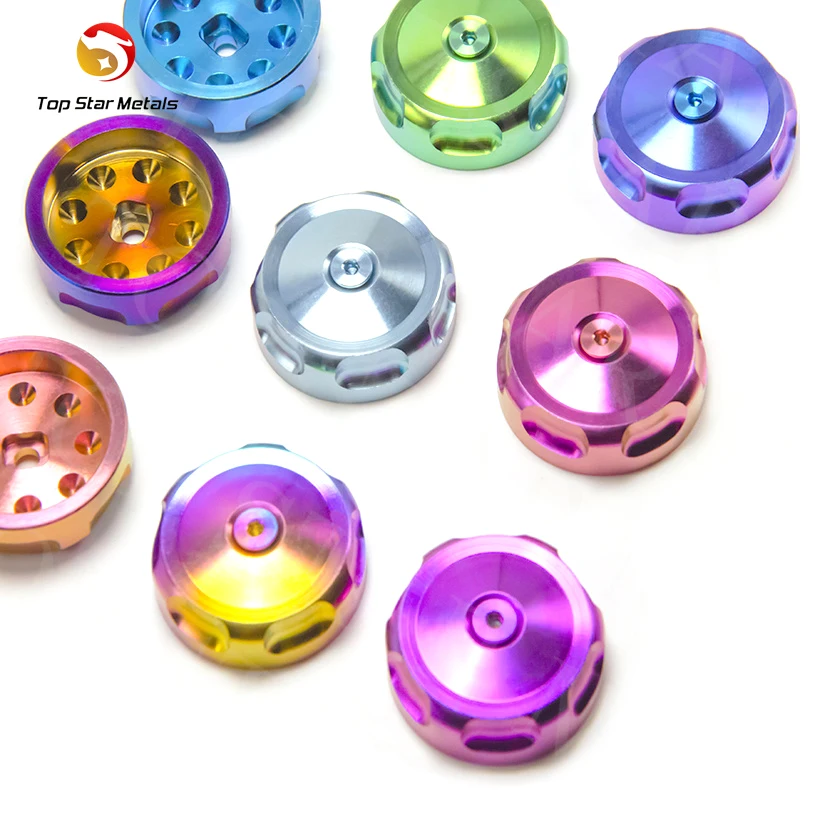 TITST GR5 M3X8 Countersunk CNC Motorcycle Adjust Front Rear Nut Motorcycle Front Shock Absorbers Suspensions Cover Nut Screw