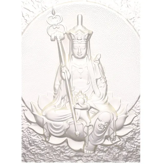 Customize Crystal Glass Craft Interior Decoration Buddha Brick Art Religion for Buddha Art Wall