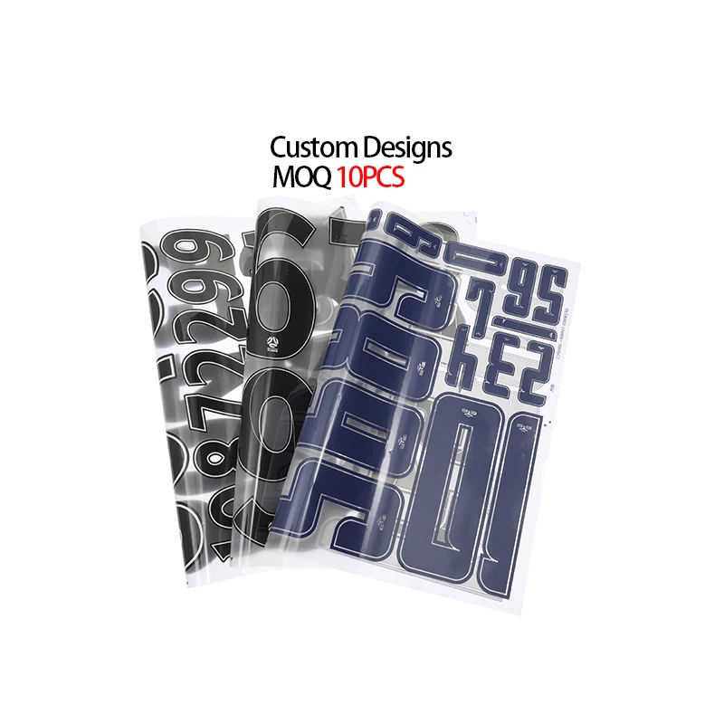 Sewill Custom Screen Print DTF Transfers Designs Ready to Press Numbers Basketball Soccer Jersey Heat Transfer Name and Numbers