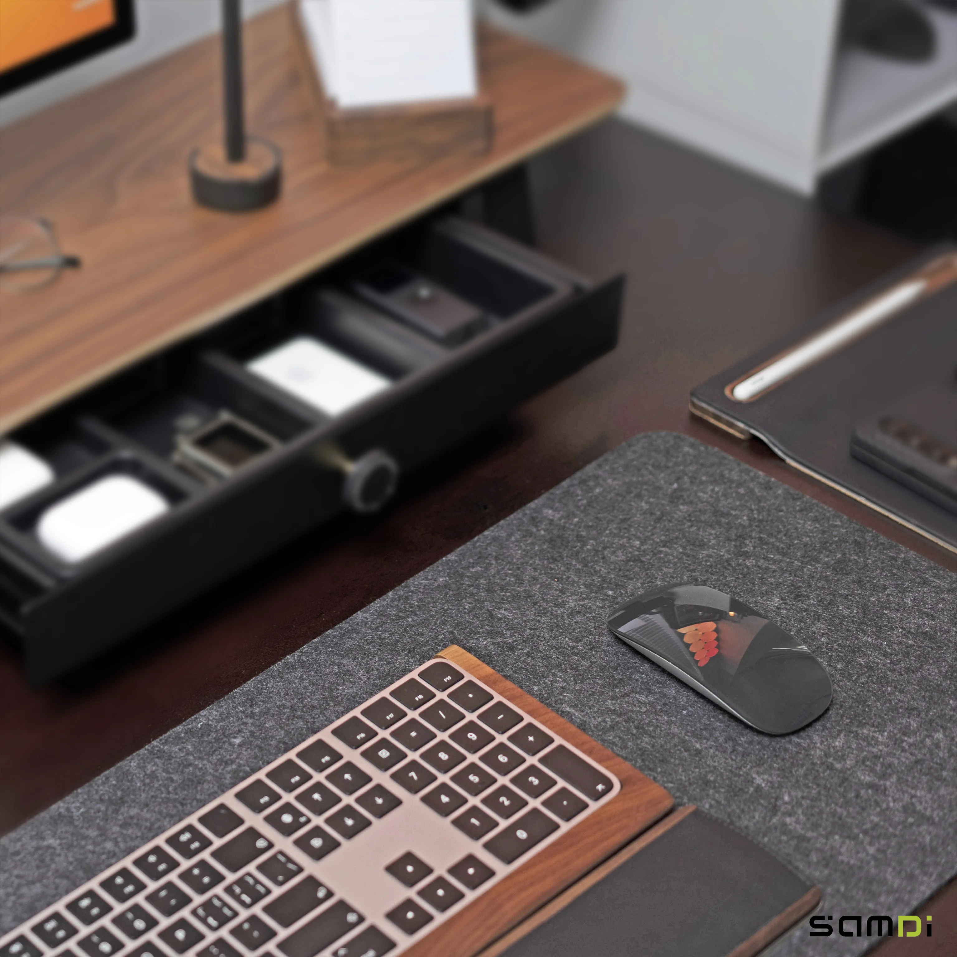 High Quality Felt Desk Pad Protector Office Felt Desk Mat Large Keyboard Pad Mouse Pad Non Slip Des
