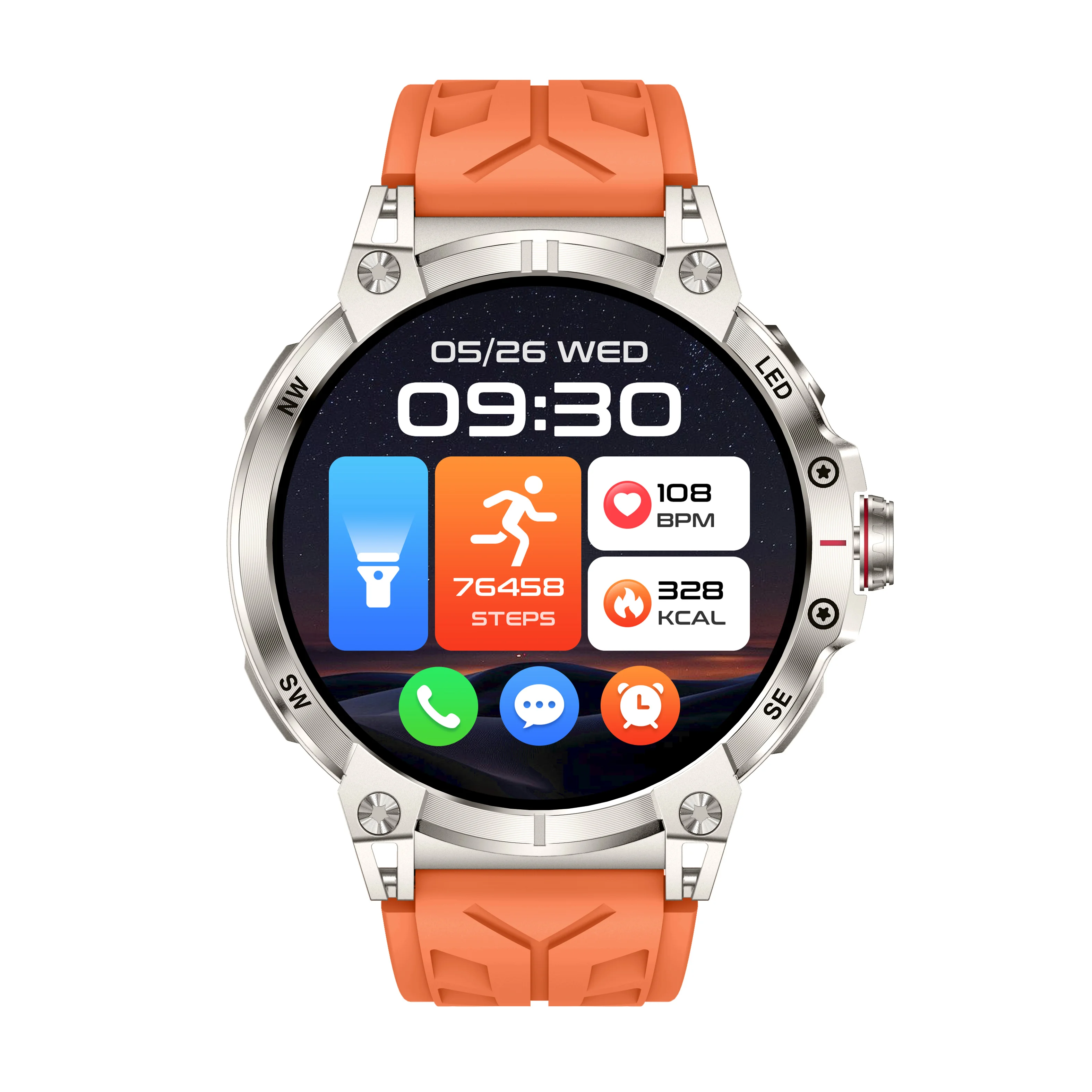 VALDUS Blood Pressure Monitoring Heart Rate Monitoring 760mAh Battery Waterproof Smartwatch Weather Forecast VS19 Smart Watch