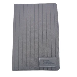 A5 Soft Thermo PU Cover Journal Notebook with Deboss logo Pattern for Students