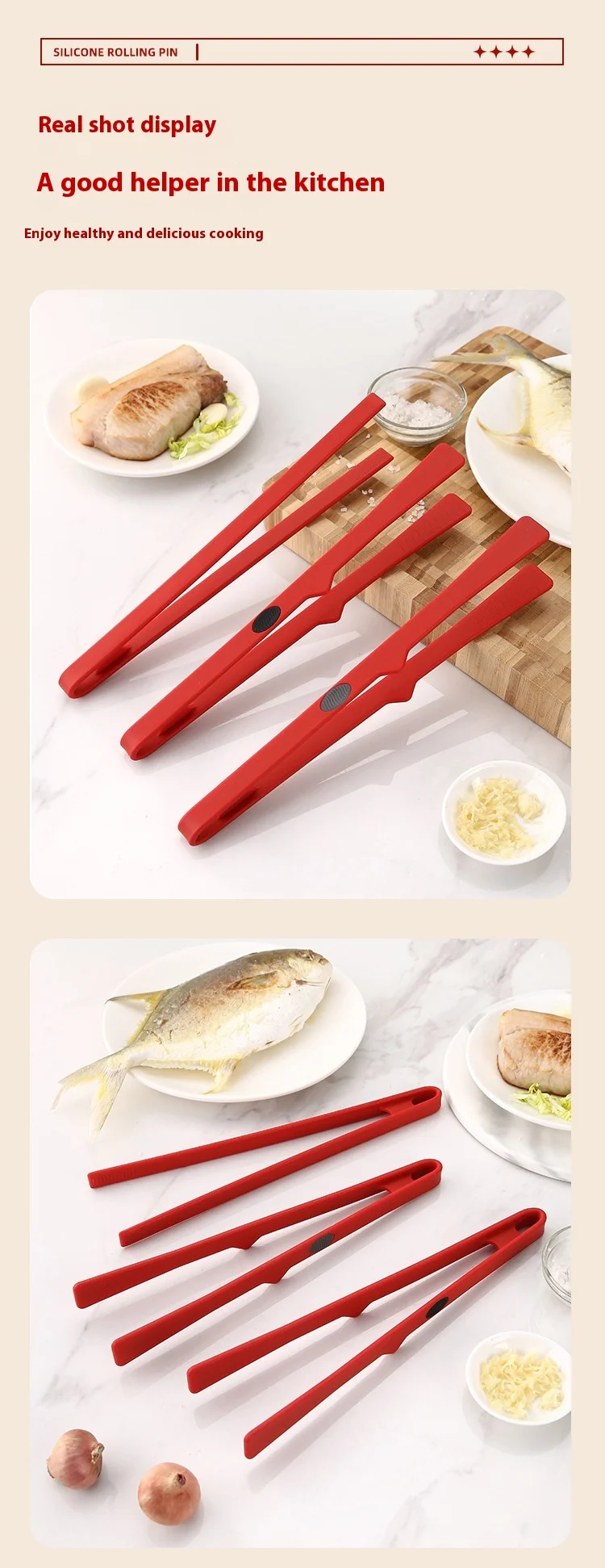 All-Inclusive Silicone Food Clip for Kitchen Utensils High Temperature Resistant for Bread Ice-New Innovation Kitchen manufacture