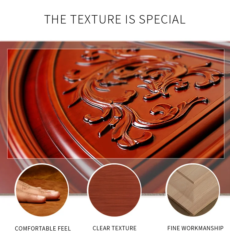 Factory direct sales paint door oak solid wood paint door classic Chinese style indoor door