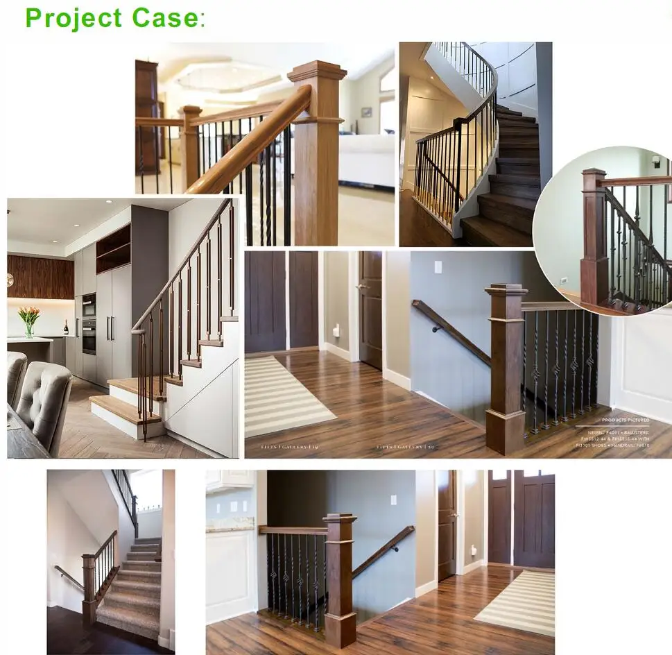 Modern Design Iron Baluster Brass Spindles Railing Stair Baluster