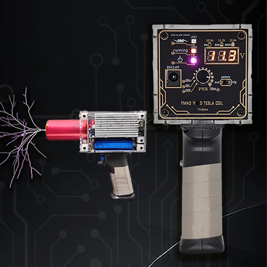第3世代プラス 80w 6a テスラコイルガン 携帯型ハンドヘルド高電圧発生