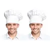 Paquete de 2 gorros de chef blancos para hombre