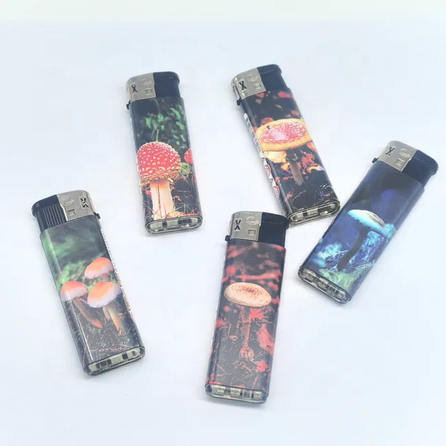 Electronic Refillable Recyclable Gas Lighter with Smoke Watch Convenient Refill Valve