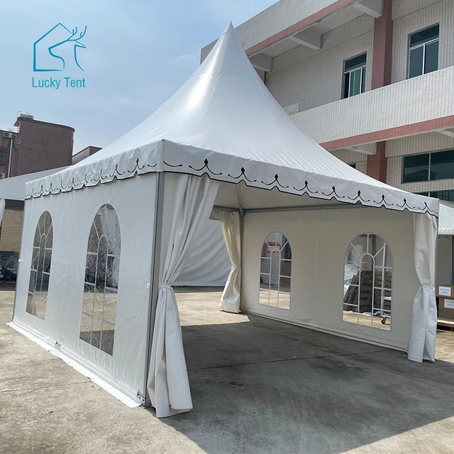 Trade Show Event Canopy 5x5m Aluminum Wedding Party Pagoda Tents For Outdoor Rental