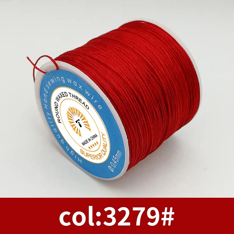 0.6mm Round Waxed Linen Thread - 70m Waterproof & Durable