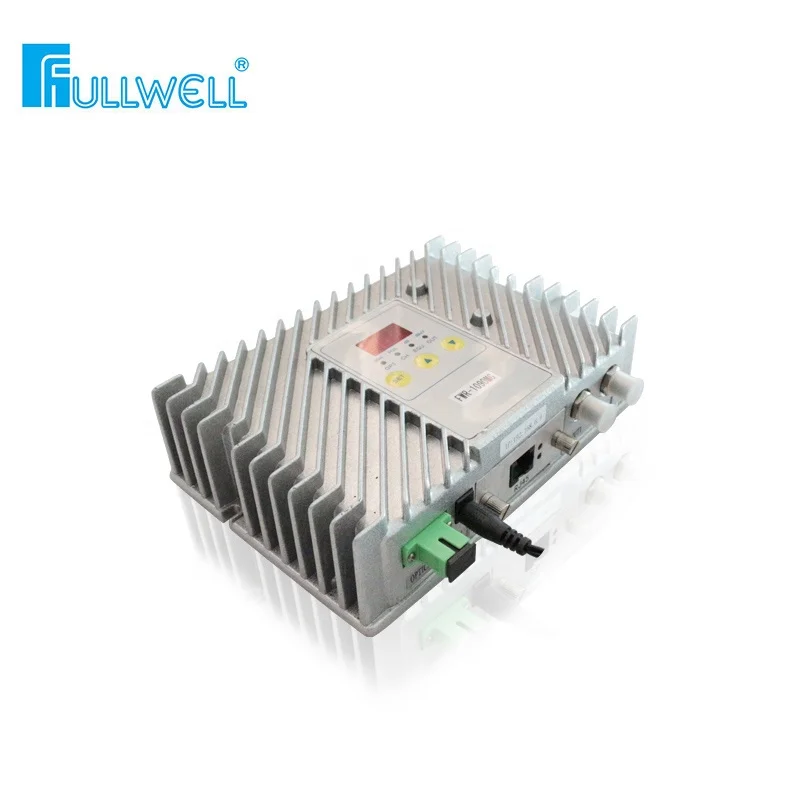 Fullwell Mini FTTB  Building AGC CATV Optical Receiver for Hotel Small Country 2 Outputs 102dBuV Support 1310/1550nm TV signal
