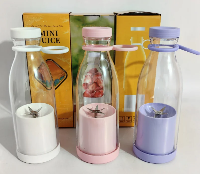 Wholesale Portable Mini Juicers,420ml Bottle Handheld Smoothie Mixer ...