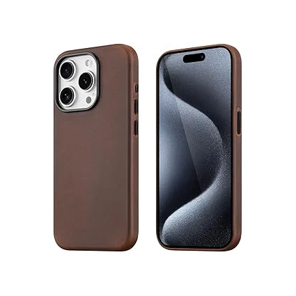 Brown leather Vintage phone case  for  Iphone  16 15 14 13  Max Pro Max Vintage Case ALF-231  Laudtec