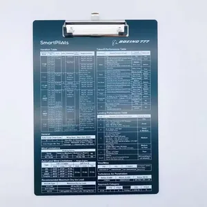 Wholesale Custom for Pilot Aluminum Check Clipboard with Metal Hardware Custom Clipboards