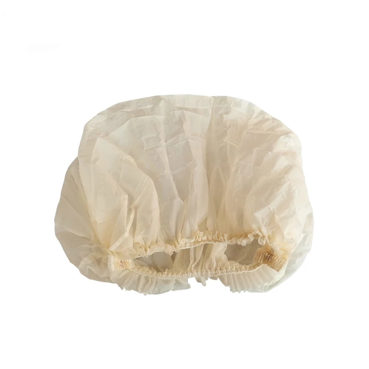Newest Biodegradable Pla+bpat Waterproof Hair Head Cover Shower Cap