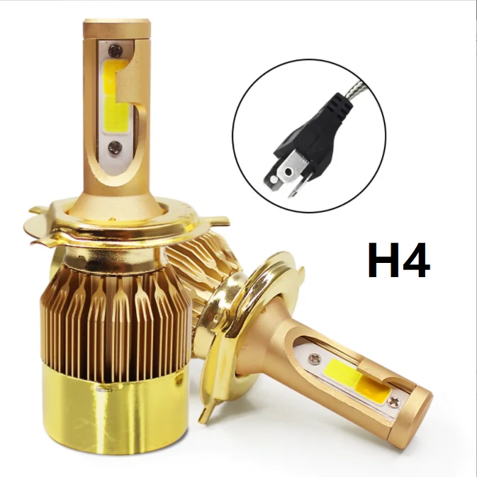 Infitary Dual Color 36w Yellow White C6 H7 Headlight Bulb H1 H3 9005 ...